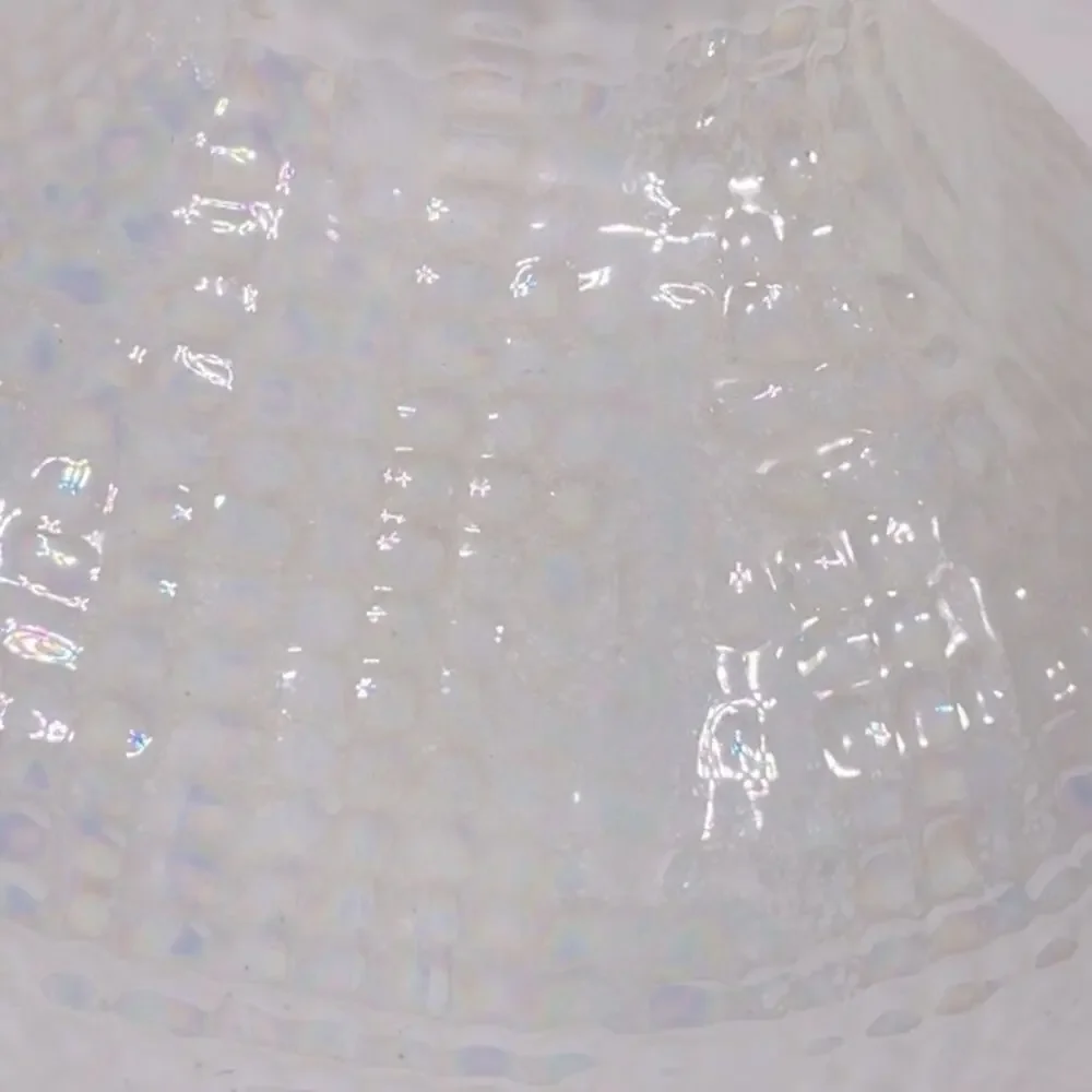 Set of Reflective Glossy Pearl Textured Vases Pottery Minimalist Neutral Decor
